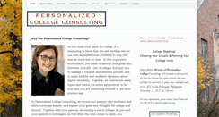 Desktop Screenshot of personalizedcollegeconsulting.com
