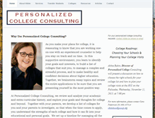 Tablet Screenshot of personalizedcollegeconsulting.com